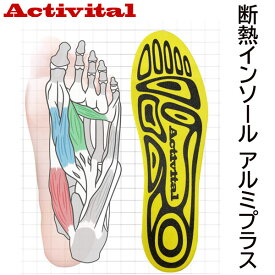 Activital アクティバイタル 断熱インソールアルミプラス GRA1004 中敷き 衝撃吸収 抗菌防臭 暑さ対策 熱中症対策 ラフィートスポーツ