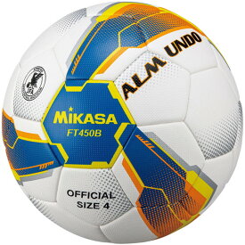 ミカサ MIKASA サッカー4号貼り 検定球 青 黄 FT450B-BLY サッカー ボール FT450BBLY