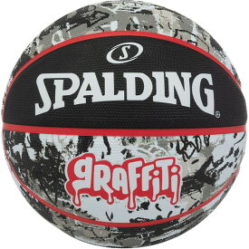 SPALDING スポルディング グラフィティ ブラック×レッド 7号球 バスケット ボール 84378Z
