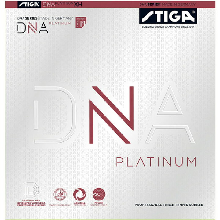 楽天市場】STIGA スティガ テンション系裏ソフトラバー DNA プラチナ 