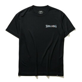 SPALDING スポルディング バスケット 半袖Tシャツ ホログラム ワードマーク SMT22128-BK