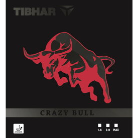 TIBHAR ティバー 三英 ラバー CRAZY BULL クレイジーブル レッド1.8 卓球 TR181016