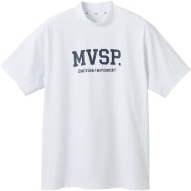 DESCENTE デサント SUNSCREEN カレッジライクロゴ モックネック ショートスリーブシャツ マルチスポーツ Tシャツ DMMWJA52-WH 半袖