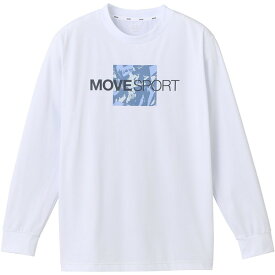 DESCENTE デサント S.F.TECH SUNSCREEN スクエアロゴ ロングスリーブシャツ マルチスポーツ Tシャツ DMMWJB51-WH 長袖