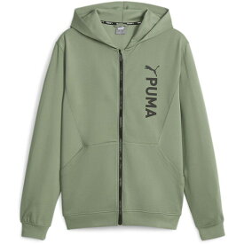 返品交換不可 大特価 PUMA プーマ PUMA FIT DOUBLE ニット フルジップフーディー 陸上 トレーニングウェア 524674-44「P」