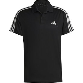 adidas アディダス トレイン エッセンシャルズ ピケ スリーストライプス トレーニング ポロシャツ 陸上 BXH46-IB8107 半袖