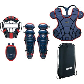 ZETT ゼット 軟式用 キャッチャー 防具4点セット 野球 マスク・プロテクター BL303SET-2964