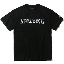 SPALDING スポルディング Tシャツ オーバーラップド カモ ロゴ バスケットボール 半袖Tシャツ SMT24004-1000