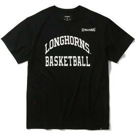 SPALDING スポルディング Tシャツ テキサス ロング ホーンズ アーチ ロゴ バスケットボール 半袖Tシャツ SMT24032TX-1000