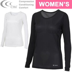 C3fit シースリーフィット クーリング ラウンドネック ロングスリーブ C3fit レディース GCW62111 Cooling Round Neck Long Sleeves