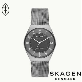 スカーゲン SKAGEN 腕時計 GRENEN SOLAR ソーラーパワー チャコールステンレススチール メッシュウォッチ SKW6836 メンズ アナログ 北欧 正規品