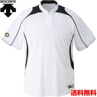 返品交換不可 大特価 デサント DESCENTE 野球・ソフトボール用ウェア 立衿2ボタンベースボールシャツ DB1…