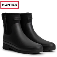 ハンター HUNTER レディース リファインド ミッド ジップ ネオプレン ブーツ シューズ WFS1204NRE-BLK