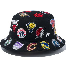 ニューエラ NEW ERA バケット01 Team Logo Allover NBA ブラック 14109614 ハット 帽子