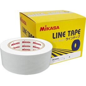 ミカサ MIKASA ラインテープ 白色 ホワイト 直線用 伸びないタイプ50mm幅×50m 2巻入 AC-LTPE5050-W