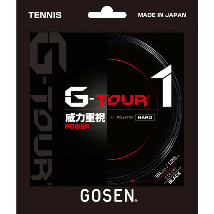 GOSEN(ゴーセン) ジー・ツアー・ワン 16L ブラック テニス ガット TSGT11BK Lafitte (ラフィート)スポーツ ゴーセン(GOSEN) テニス ガット ジー・ツアー・ワン 16L ブラック TSGT11BK