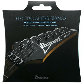★在庫処分★アウトレット特別価格★Ibanez アイバニーズ IEGS6 エレキギター弦 Nickel Wound Super Light ニッケルワウンド スーパーライトゲージ セット弦