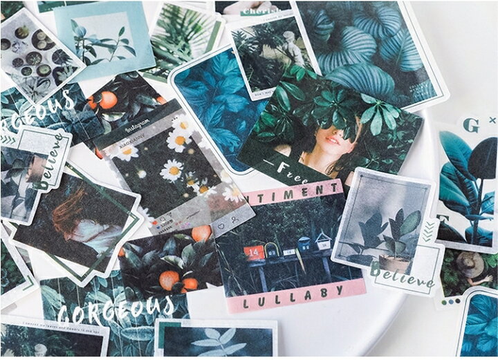 楽天市場 送料無料 シール ステッカー 写真 吹き出し 文字 デコレーション スクラップブッキング 素材 おしゃれ かわいい Laforest