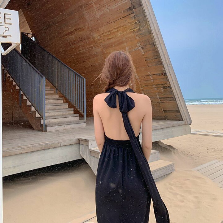 楽天市場】送料無料 マキシワンピース ロング丈 リゾートドレス  