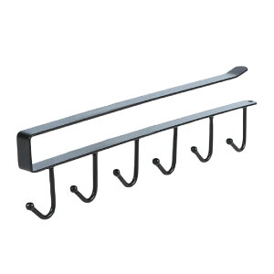 送料無料 キッチンツールフック キッチン用品 吊り下げ収納 戸棚下収納 台所用品 調理道具フック 調理用品掛け 日用雑貨 便利グッズ キッチン雑貨 6フック 整理整頓 マグカップ スポンジ カ