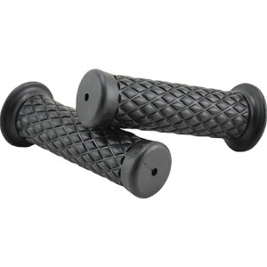 送料無料 ハンドルグリップ 左右セット バイク用品 交換用 貫通タイプ 22mm 原付 バイク スクーター カスタム 傷防止 汚れ防止 カスタマイズ シンプル おしゃれ 単色 ヴィンテージ風 カジュア