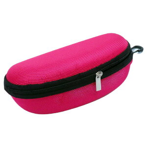 送料無料 メガネケース サングラスケース フック付き 大型 大きめ ハードケース 無地 スポーツ アウトドア 旅行 携帯 軽量 ファスナー付き シンプル