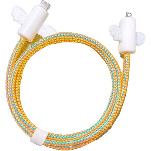  USBP[uJo[ [dR[hJo[ R[hNbv X}z fی 3_Zbg Type-c lightning veN^[ iPhone15 iPhone16 iPhone14 iPhone13 apple ^Cv 150cm  킢 