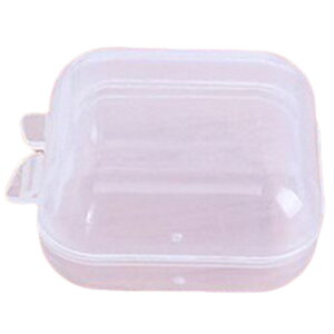 送料無料 アクセサリーケース 50個セット 小分け収納 ミニサイズ プラスチックケース 収納ケース プラケース 小物入れ クリア 半透明 正方形 スクエア ボックス型 整理 分類 片付け 雑貨収納