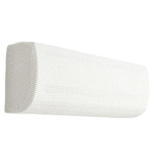 送料無料 エアコンカバー ダストカバー ワッフル地 伸縮 クーラー 室内機 空調カバー 防塵 防湿 防汚 ほこり除け 汚れ対策 無地 シンプル おしゃれ ブラック ホワイト ベージュ グレー ブル