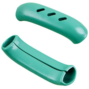 送料無料 持ち手用カバー お鍋 シリコンカバー 2個セット 両手用 鍋つかみ 熱さ対策 取っ手用 耐熱 簡単取り付け ソフト 柔らかい 便利 シンプル 単色 ホール 穴 キッチン 台所用品