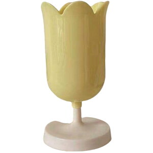 送料無料 ペン立て 鉛筆立て ペンスタンド チューリップ型 花型 縦型 ピンク 黄色 緑 かわいい おしゃれ シンプル 文房具 文具 プレゼント