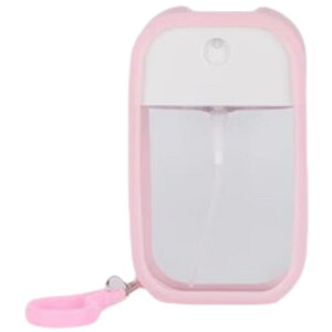 送料無料 スプレーボトル アトマイザー カード型 50ml 詰替容器 クリア 透明 キーホルダー フック付き 持ち運び 携帯 薄型 かわいい おしゃれ