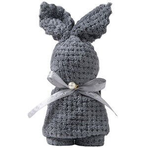 送料無料 ハンドタオル ミニタオル 30cm 単品 1個 ウサギ うさぎ リボン ギフト プレゼント お祝い 贈り物 プチギフト 景品 お返し 挨拶 おしゃれ かわいい ガーリー キュート 女子 女の子 女性