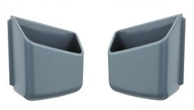 送料無料 車内収納ポケット 2個セット 両面テープ 貼り付け 車載 車用 小物入れ コンパクト スマホ入れ メガネ入れ カー用品 省スペース 小物収納 整理 スッキリ 便利