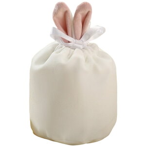 送料無料 ギフト袋 巾着袋 ウサギ耳 可愛い ギフトバッグ ポーチ ラッピング袋 包装 贈り物 プレゼント ギフト シンプル かわいい