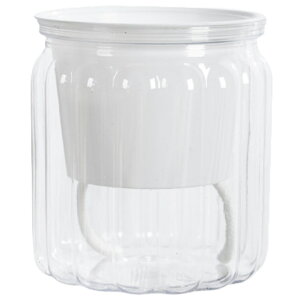 送料無料 植木鉢 自動給水 プランター 室内栽培 貯水槽付き フラワーポット 観葉植物 水やり おしゃれ シンプル プラスチック クリア 花 ハーブ 多肉植物 インテリア