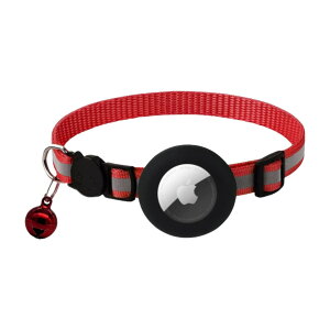 送料無料 猫用バックル AirTagスリーブ付き エアタグ ケース ペット用品 猫用品 セーフティーバックル 首輪 鈴付き ブラック ピンク 迷子防止 かわいい