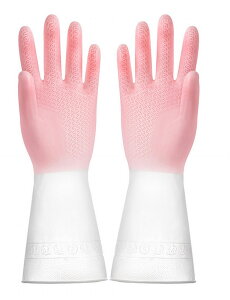 送料無料 キッチングローブ 塩ビ手袋 ロング丈 滑り止め 防水 防油 薄手 多機能 食器洗い 掃除 台所 風呂 浴室 トイレ