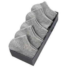 送料無料 くるぶしソックス 5足セット メンズ 男性用 靴下 くつ下 ショート丈 アンクル丈 無地 通勤 通学 シンプル