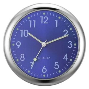 送料無料 車用時計 車載時計 アナログ カー用品 車用品 カーアクセサリー 蓄光 光る 吹き出し口 カークロック 電池式 秒針 コンパクト 置時計 シンプル おしゃれ ミニサイズ 小さめ リチウム