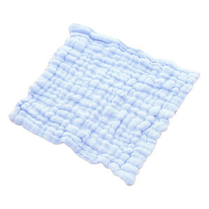 送料無料 ガーゼハンカチ ガーゼタオル 6層 26cm ベビー 赤ちゃん 子供 フェイスタオル ループ付き 通気性 吸水性 柔らかい 無地