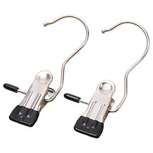 送料無料 クリップフック 同色10個セット フック付き 滑り止め 落下防止 ランドリーフック クリップハンガー 靴下クリップ 吊り下げ 洗濯バサミ ハンギングクリップ ランドリー用品 洗濯グ