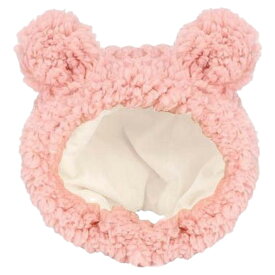 送料無料 ペット用コスプレ帽子 犬 猫 コスチューム 仮装 衣装 変身 被り物 かぶりもの ふわふわボアフリース 動物 クマ 可愛い耳付き