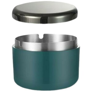 送料無料 灰皿 蓋付き ふた付き 大容量 卓上 木製の蓋 北欧 ナチュラル シンプル 屋外 屋内 ビジネス オフィス 車用 丸洗い 父の日ギフト おしゃれ