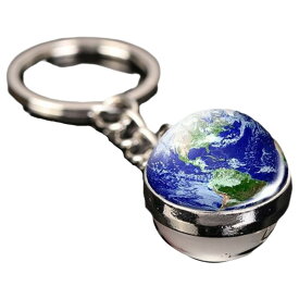 送料無料 キーホルダー キーリング バッグチャーム 惑星 スター プラネット 宇宙 夜光 蓄光 光る プレゼント ギフト 景品 おしゃれ