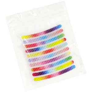 送料無料 反射ステッカー 反射テープ 20枚入り リフレクター 反射板 シール タイヤ 自転車 車 バイク リムステッカー ホイール 安全対策 夜間 雨天 光る