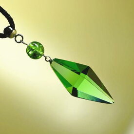 『Standard Dreamblue 〜 緑光 〜』 ガラスアクセサリー ネックレス・ペンダント 立体造形タイプ