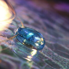 『JEWEL of BLUE』 ガラスアクセサリー ネックレス・ペンダント 円・楕円・ドロップタイプ