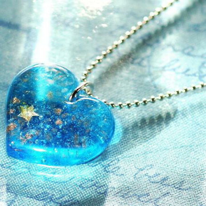 楽天市場】『星の世界 / ハート』 ガラスアクセサリー ネックレス  