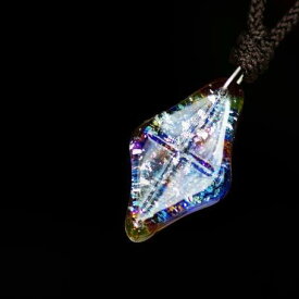 『Several color jewel』 ガラスアクセサリー ネックレス・ペンダント 四角・多角・星タイプ